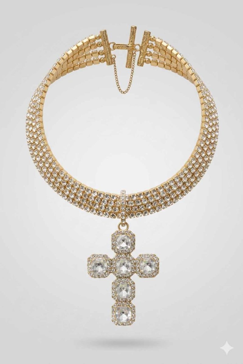 COLLIER CROCE oro