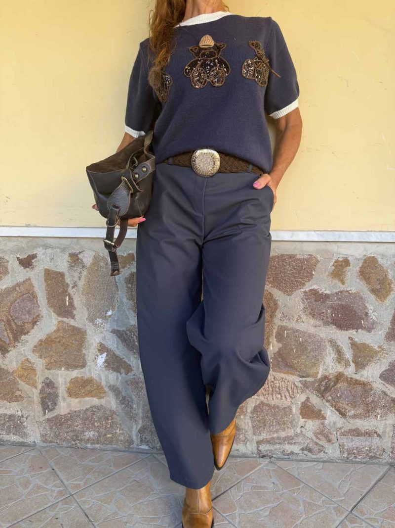 PANTALONE BALLON blu