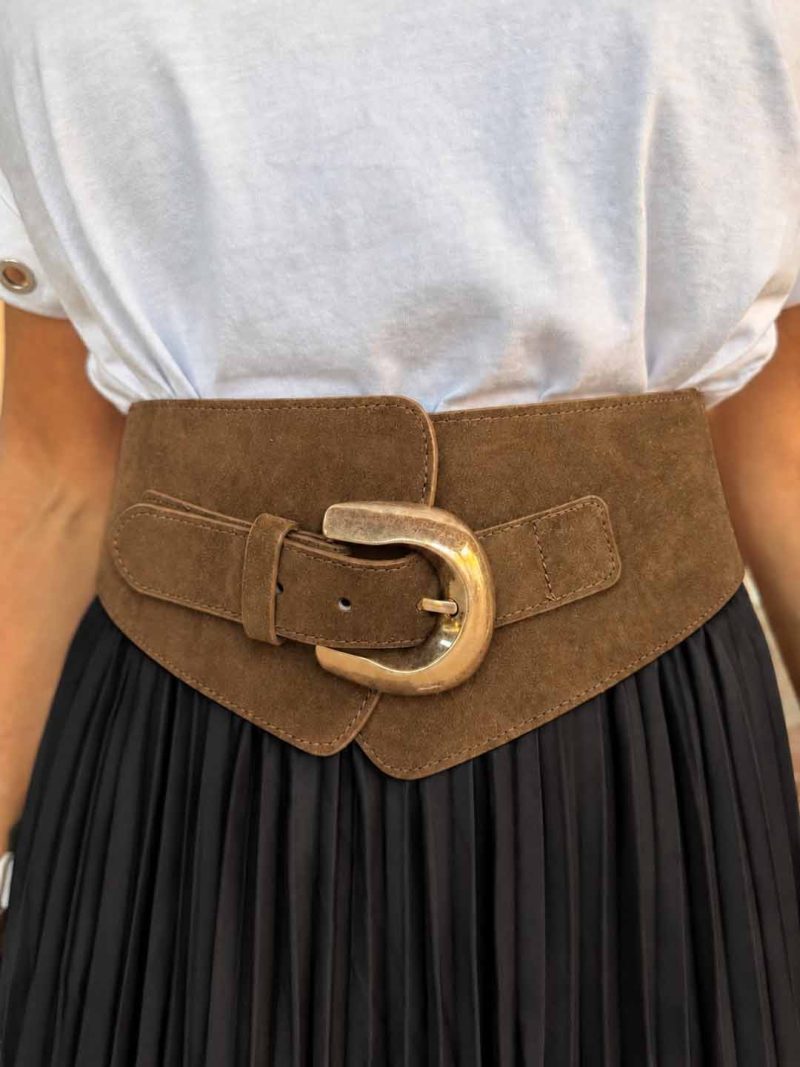 CINTURA BUSTIER camel