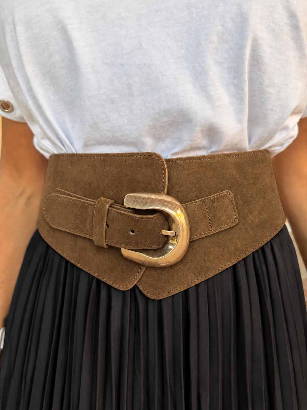 CINTURA BUSTIER camel