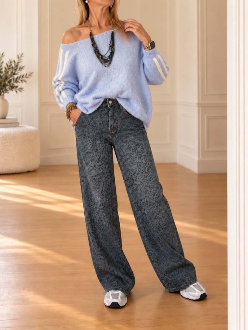 JEANS MACULATO glitter